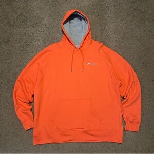 orange champion hoodie, 2xl